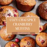 Easy Autumn Chai Spice Cranberry Muffins Recipe