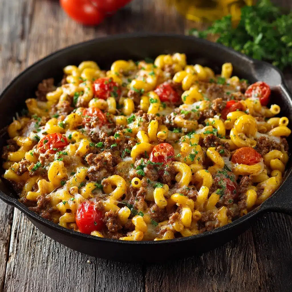 Cheeseburger Pasta Skillet Recipe - Recipe Image