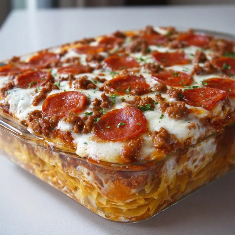 Meat Lovers Pizza Casserole Recipe