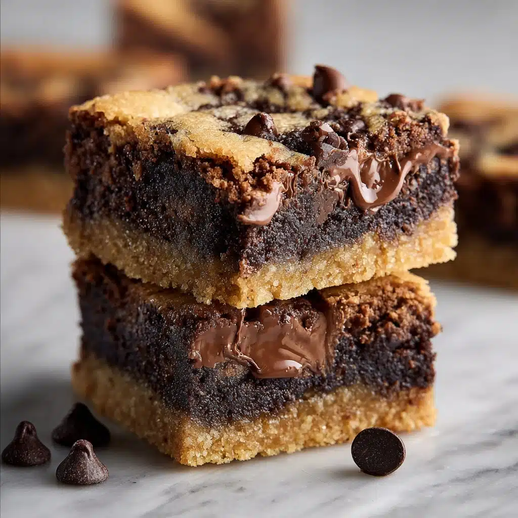 Chocolate Chip Cookie Dough Brownies Recipe - Recipe Image