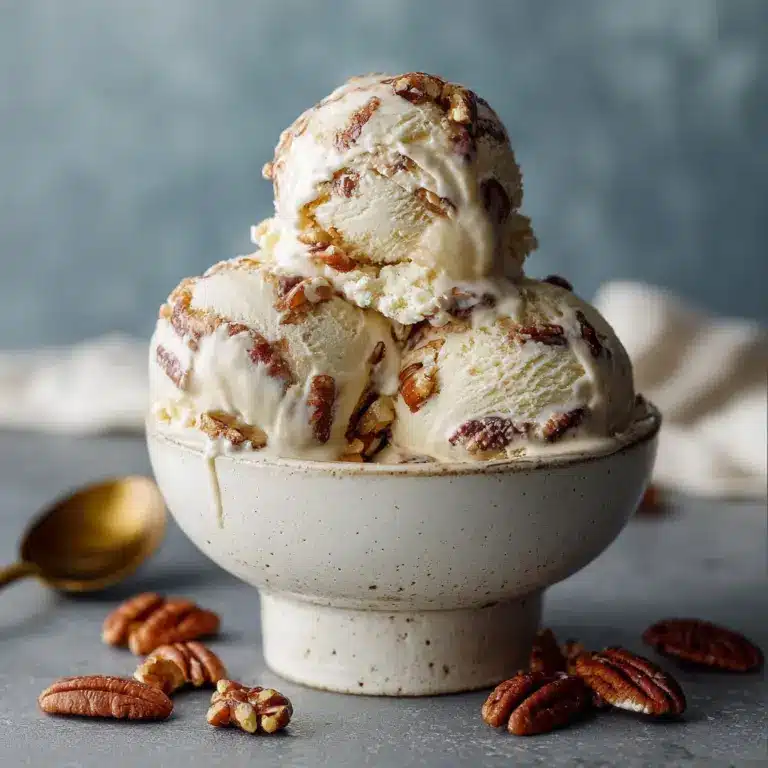 Homemade Butter Pecan Ice Cream Recipe