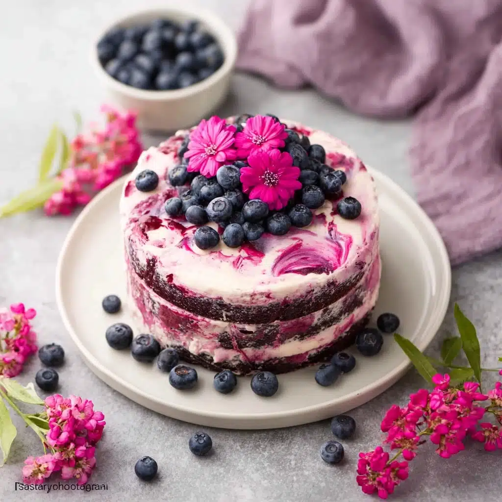 Blueberry Chocolate Cake Recipe