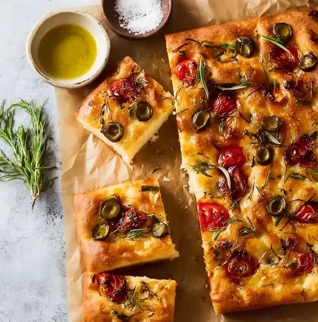 Pizza Dough Focaccia Bread Recipe - Recipe Image