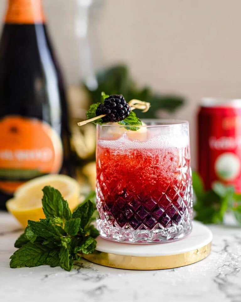 Blackberry Mint Prosecco Cocktail Recipe