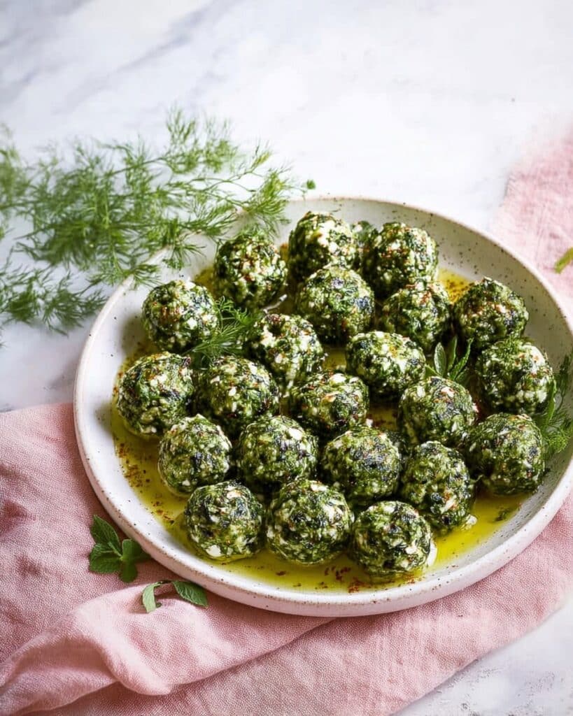 Marinated Herbed Goat Cheese Balls Recipe