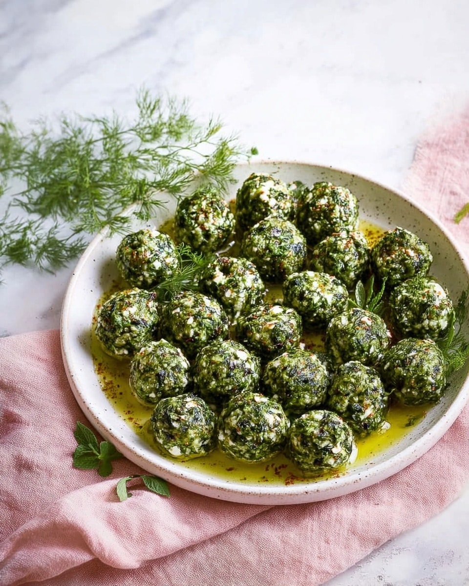 The image shows a white marbled surface with a large pink plate full of finely chopped green herbs placed on it, the texture of the herbs is fresh and leafy with a rich bright green color covering the entire plate. Above it is a white bowl holding two long white rolls with a smooth texture, likely cheese or dough. Next to the bowl is a small white jug filled with golden olive oil, giving a smooth shiny look. There are a few scattered green herb sprigs around the items for decoration, and a soft pink cloth is partly under the pink plate adding a subtle color contrast. Photo taken with an iphone --ar 4:5 --v 7