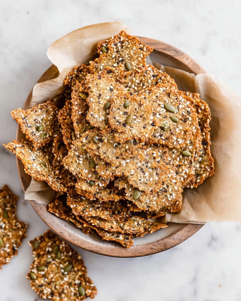 One Bowl Keto Crackers (Gluten Free) Recipe