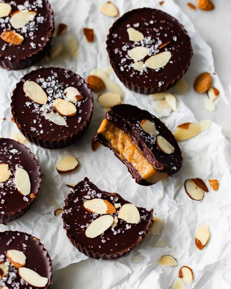 Dark Chocolate Almond Butter Cups Recipe