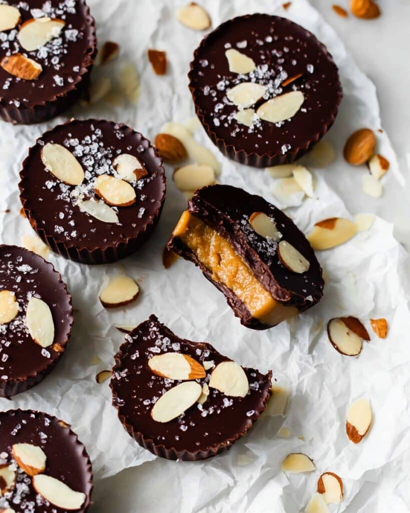 Dark Chocolate Almond Butter Cups Recipe