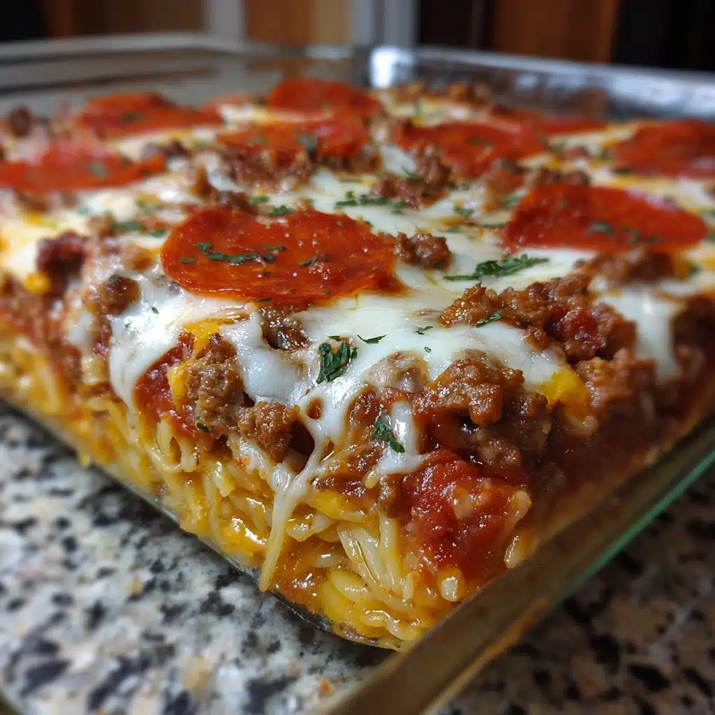 Meat Lovers Pizza Casserole Recipe - Recipe Image