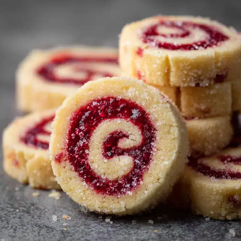 Raspberry Swirl Shortbread Cookies Recipe