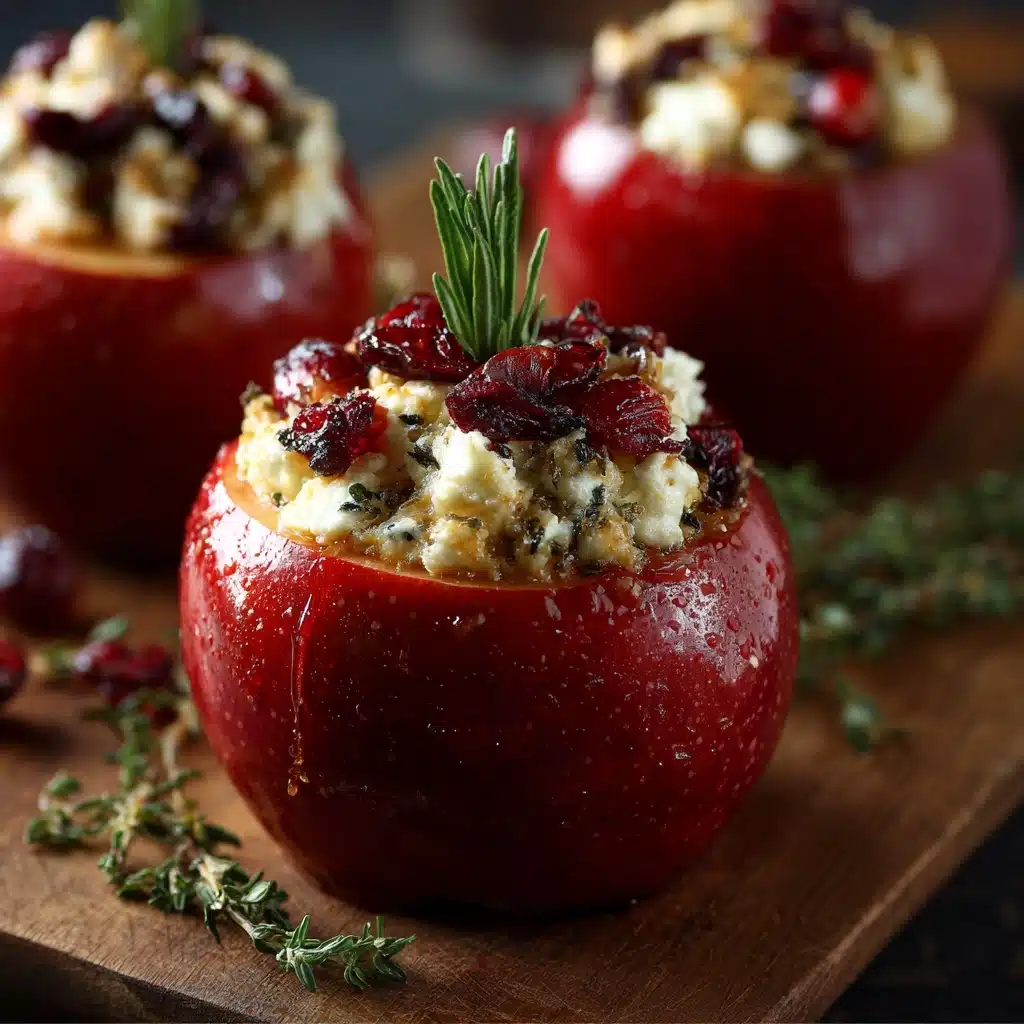 Baked Apples with Feta, Honey, and Cranberries Recipe
