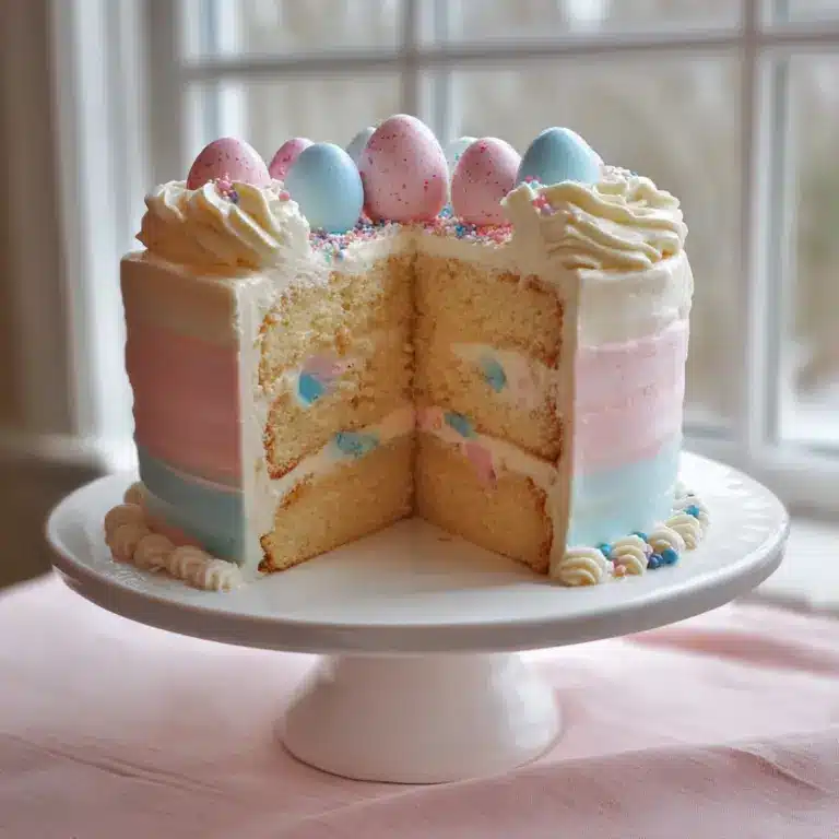 easter gender reveal cake Recipe