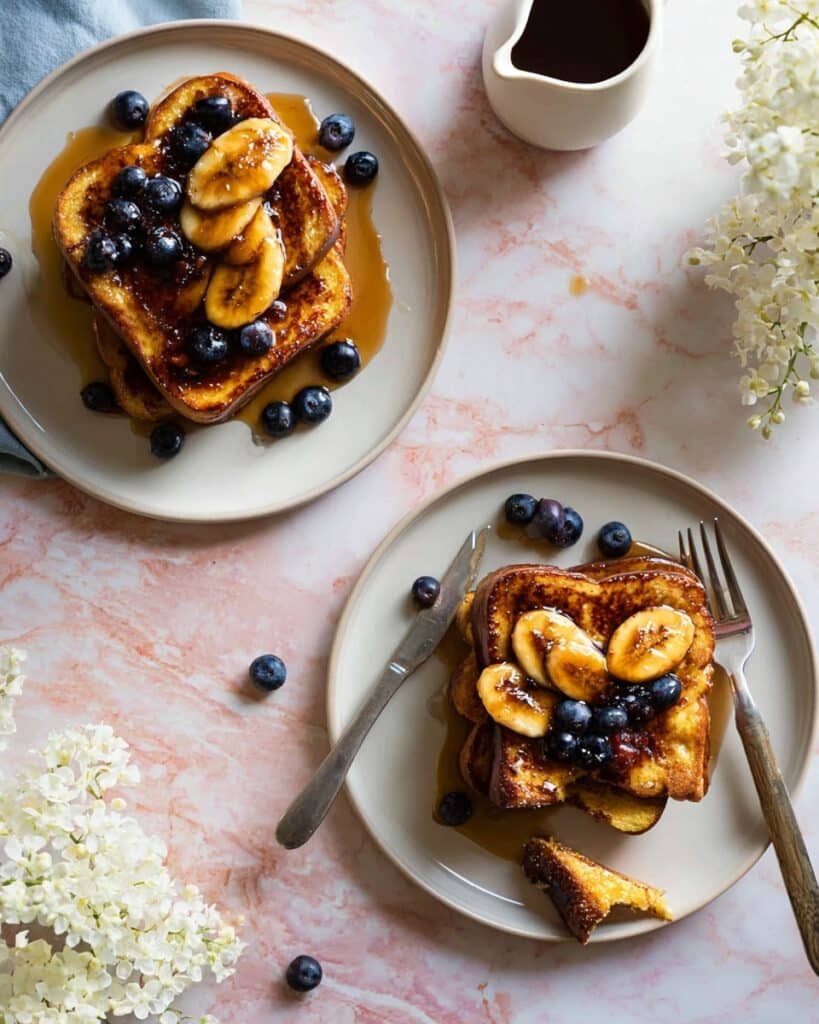 Easy French Toast With Caramelized Bananas Recipe
