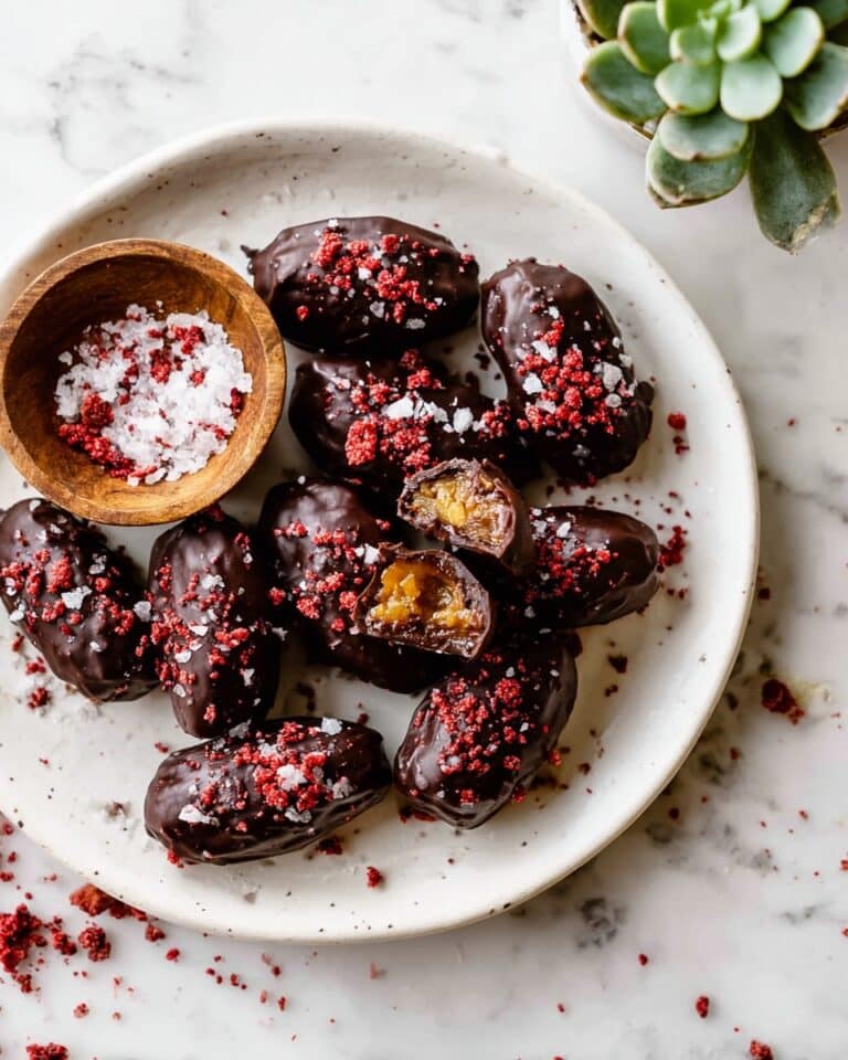 Dark Chocolate Covered Stuffed Dates Recipe