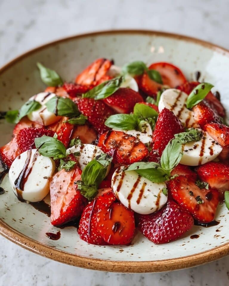 Balsamic Strawberry Caprese: Sweet, Tangy & Fresh Recipe