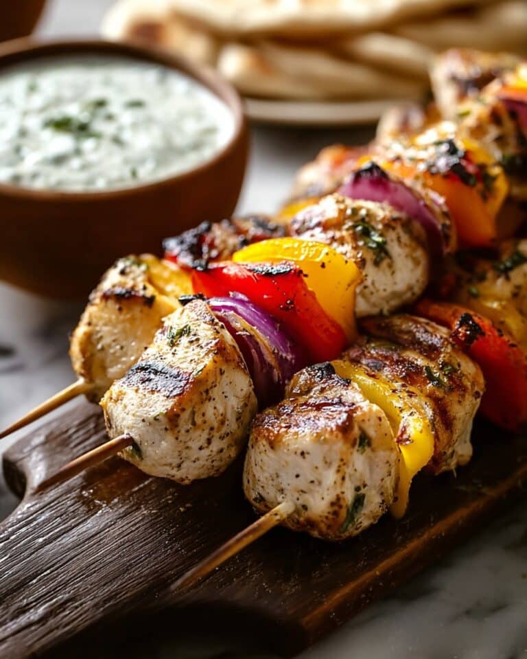 Sizzling Greek Chicken Souvlaki: A Mediterranean Grill Masterpiece Recipe