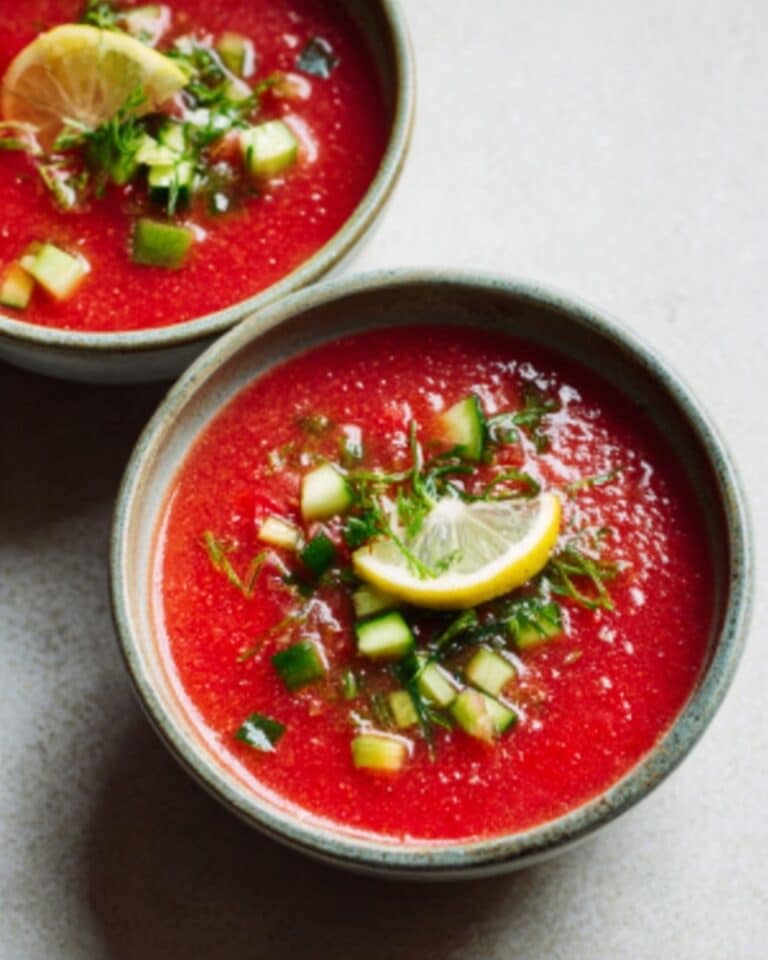 Zesty Watermelon Gazpacho Recipe