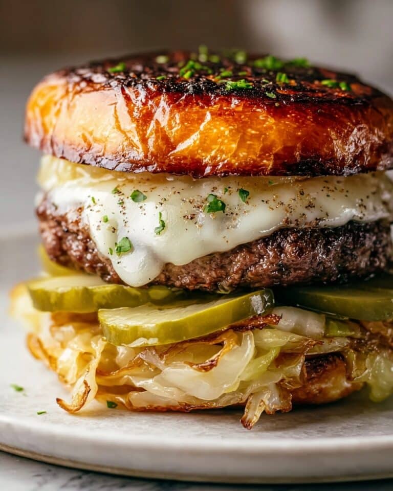 Oven-Baked Cabbage Burger Recipe