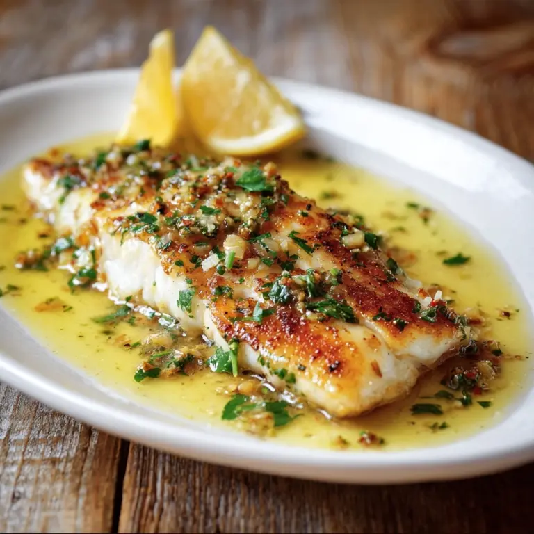 Lemon Butter Garlic Fish Recipe