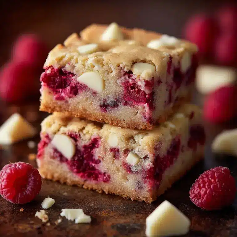 Raspberry White Chocolate Blondies Recipe