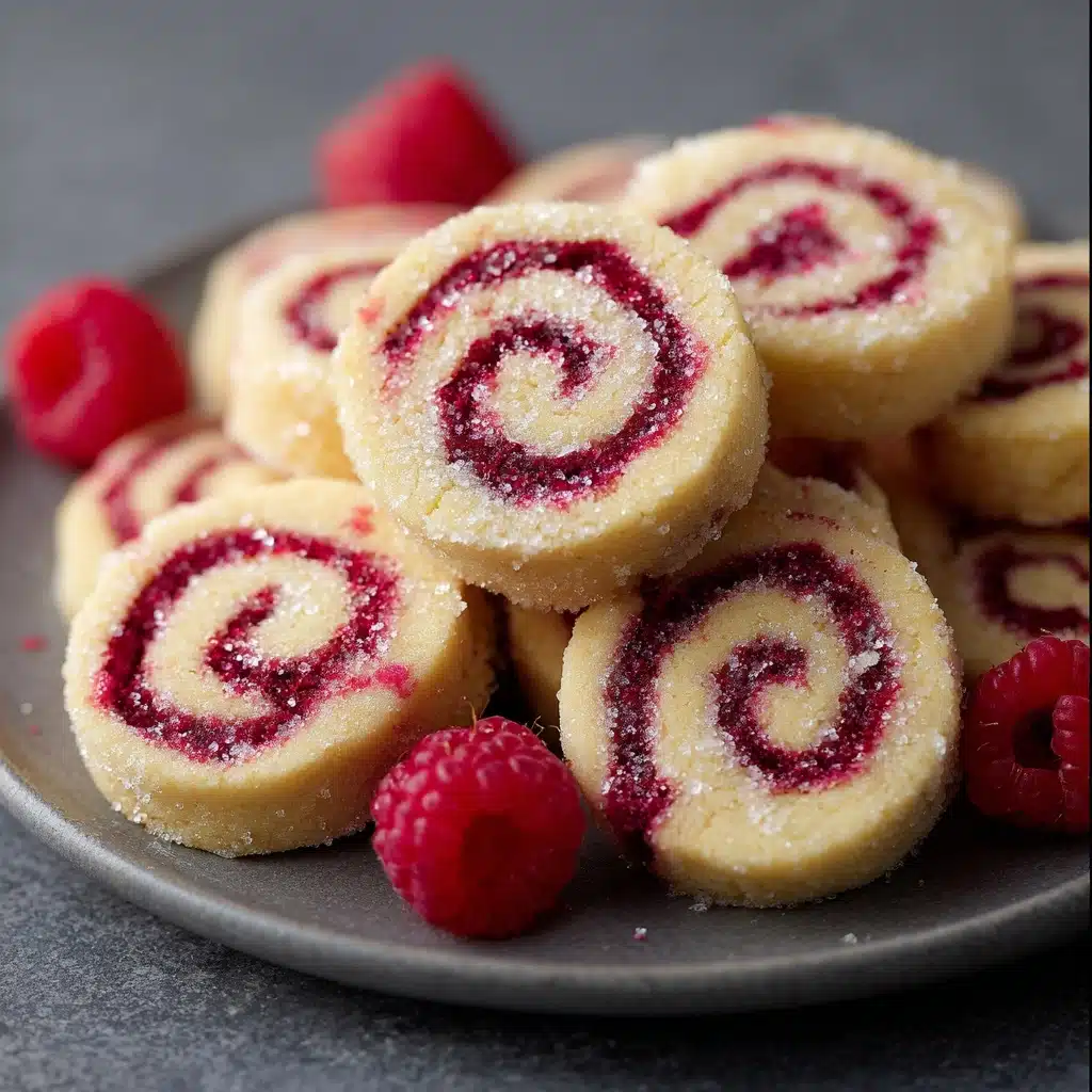 Raspberry Swirl Shortbread Cookies Recipe - Recipe Image