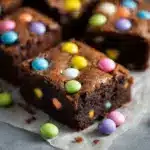 easter brownies with m&ms Recipe