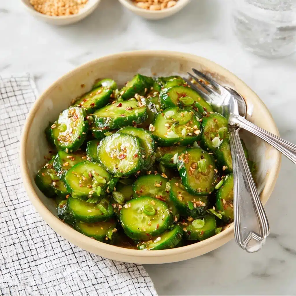 15-Minute Spicy Cucumber Salad Recipe