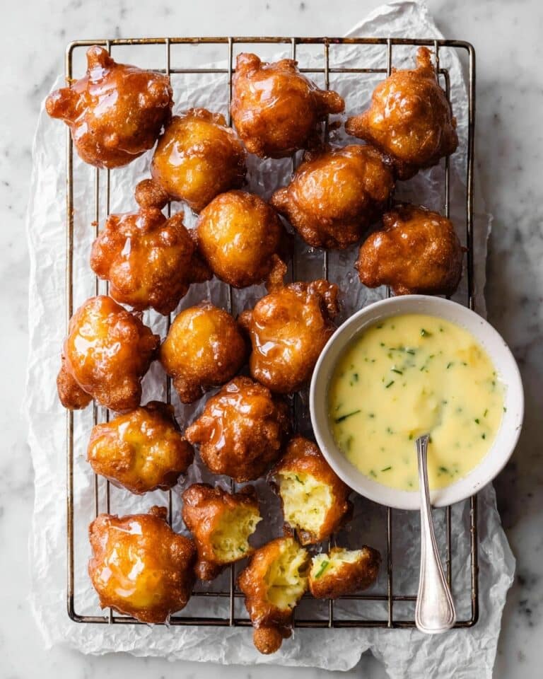 Apple Fritters with Vanilla Lemon Glaze Recipe