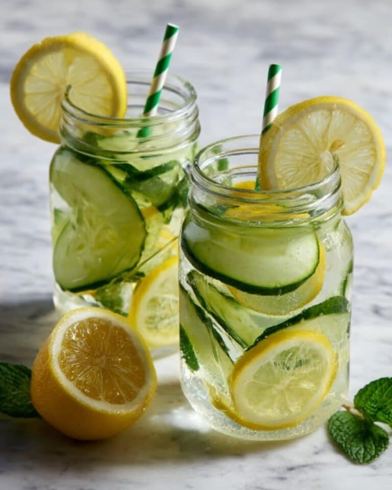 Cucumber Lemon Infused Water Recipe