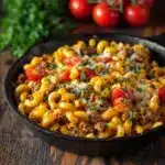 Cheeseburger Pasta Skillet Recipe