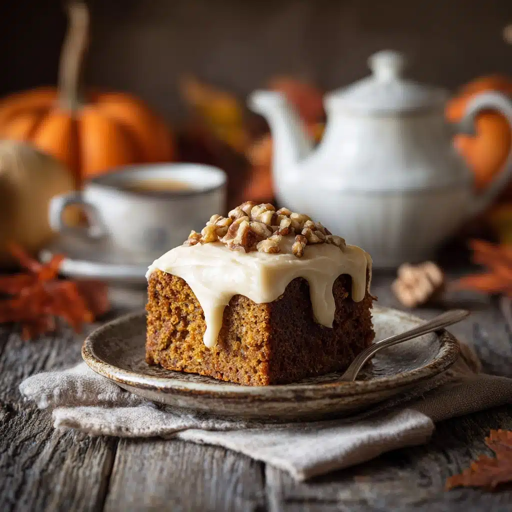 Pumpkin Spice Cake With Cream Cheese Frosting Recipe - Recipe Image