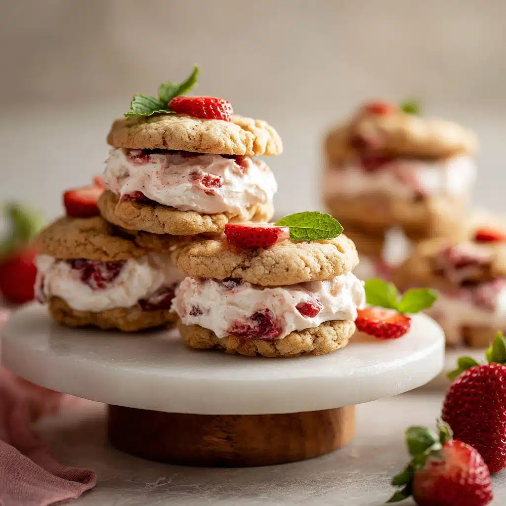 Strawberry Banana Pudding Cookies With Cheesecake Dip Recipe - Recipe Image