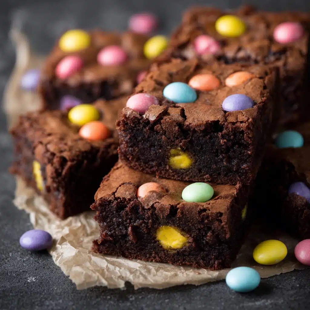 easter brownies with m&ms Recipe - Recipe Image