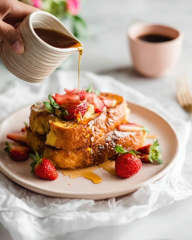 Strawberry Cream Cheese Stuffed French Toast Recipe