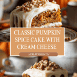 Pumpkin Spice Cake With Cream Cheese Frosting Recipe