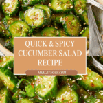 15-Minute Spicy Cucumber Salad Recipe
