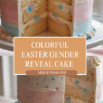 easter gender reveal cake Recipe