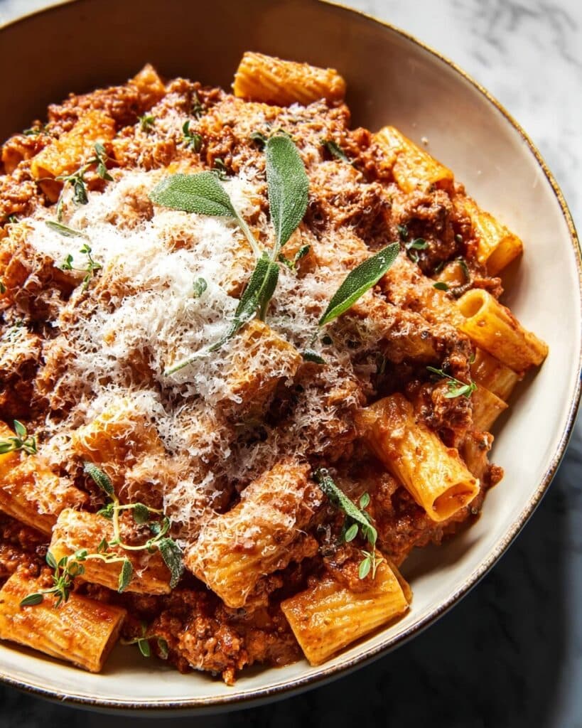 Pot Roast Sunday Sauce with Rigatoni Recipe