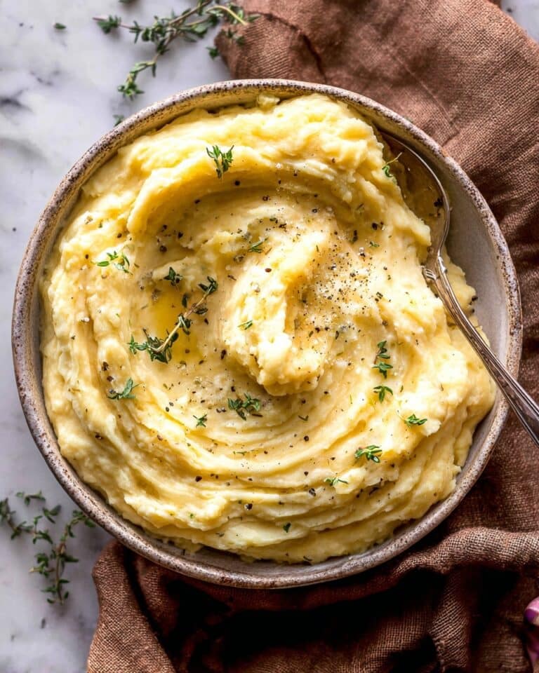 Crockpot Fondue Mashed Potatoes Recipe