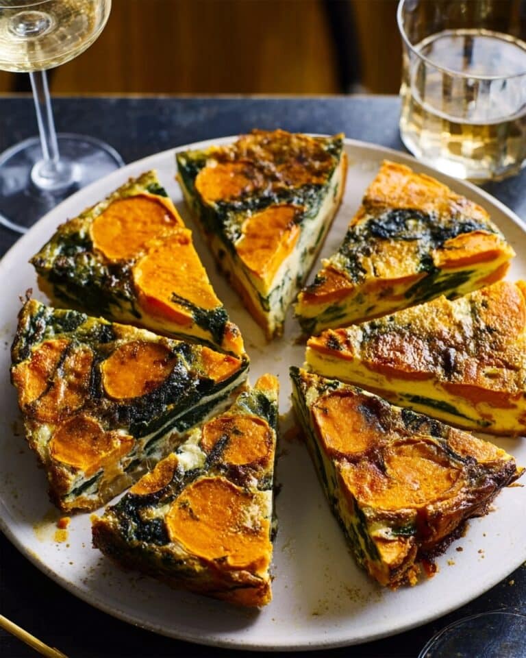 Spinach & Pepper Frittata Recipe