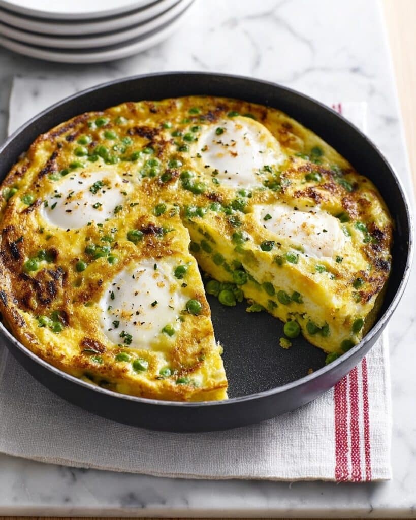 Goat’s Cheese, Pea & Bean Frittata Recipe
