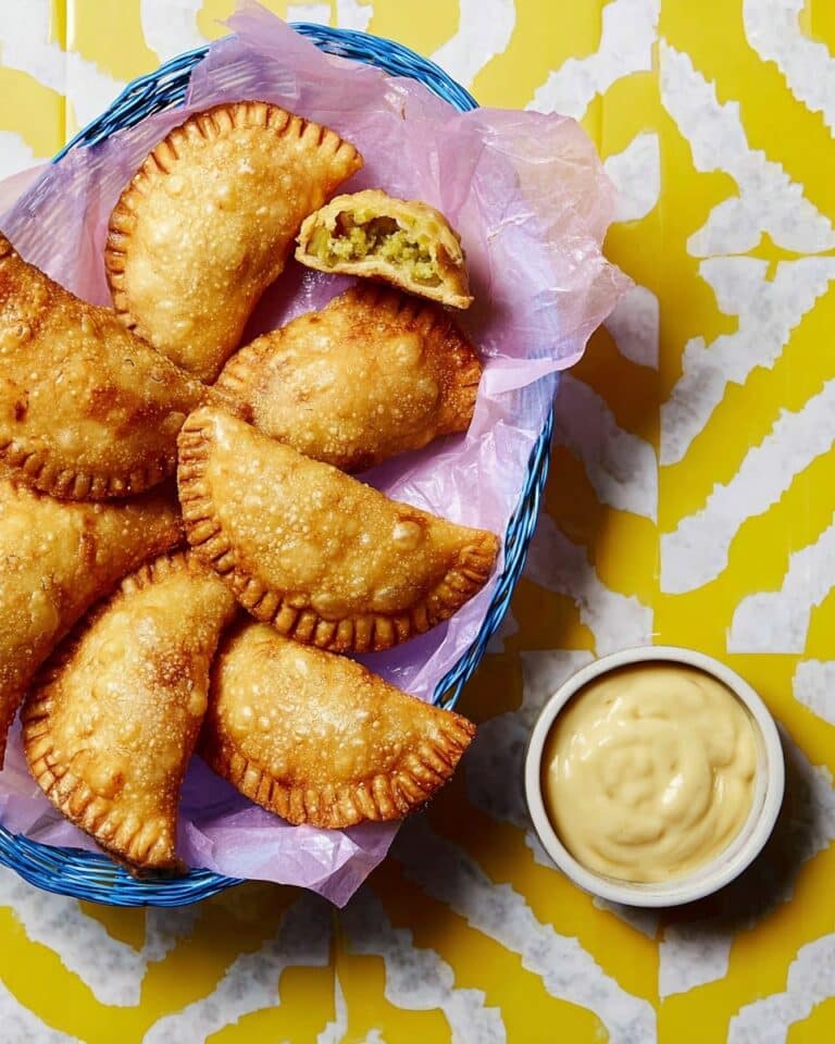 Empanada-Style Sri Lankan Fish Patties with Curry Aioli Recipe