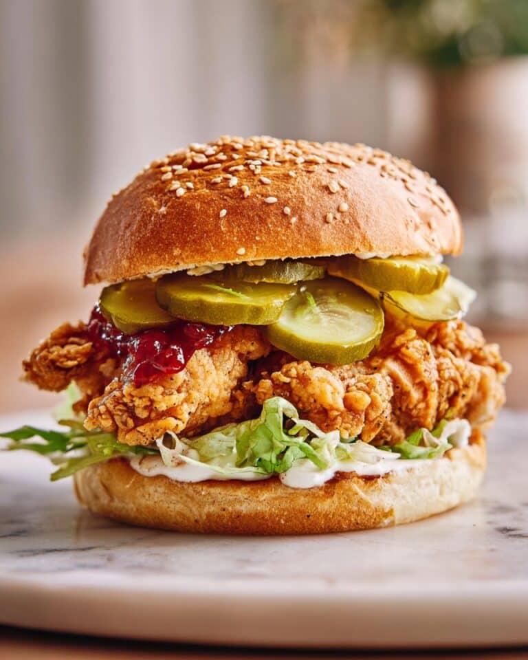 Crispiest Buttermilk Fried Chicken Burgers Recipe