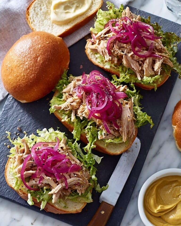 Duck Confit Burger with Caramelized Onion and Mustard Recipe