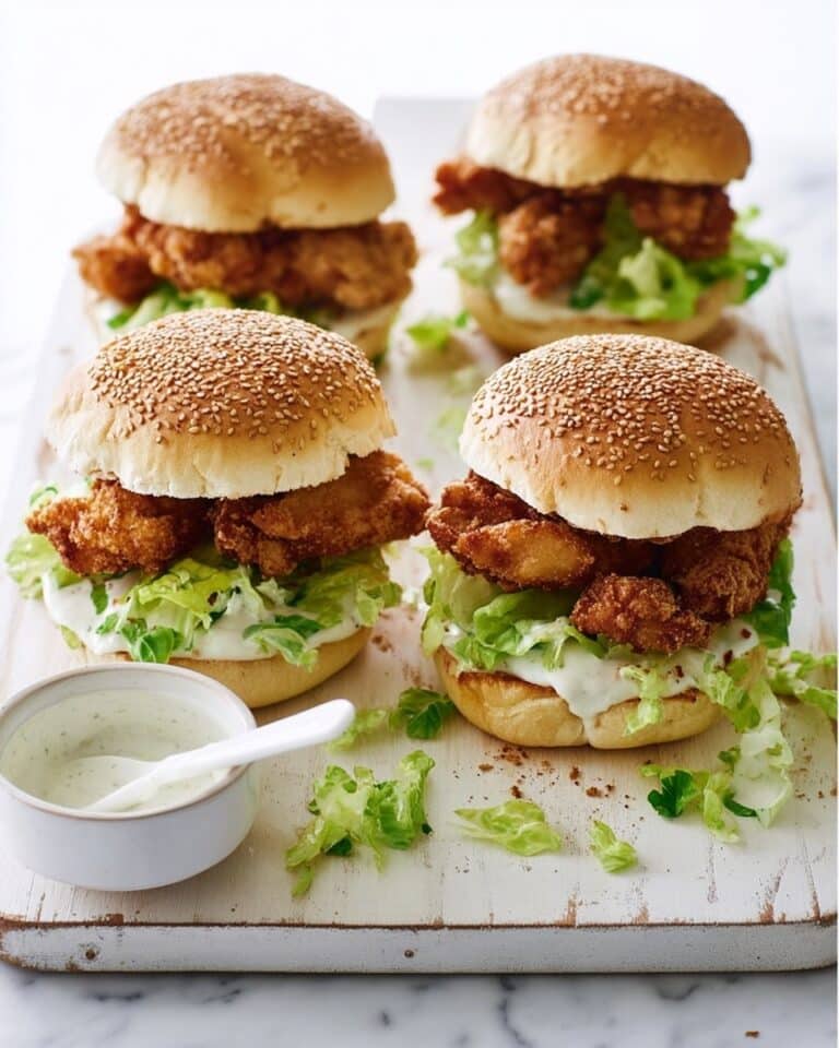 Crispy Japanese-Style Chicken Burgers Recipe