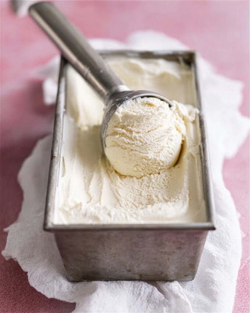 Creamy No-Churn Vanilla Ice Cream Recipe