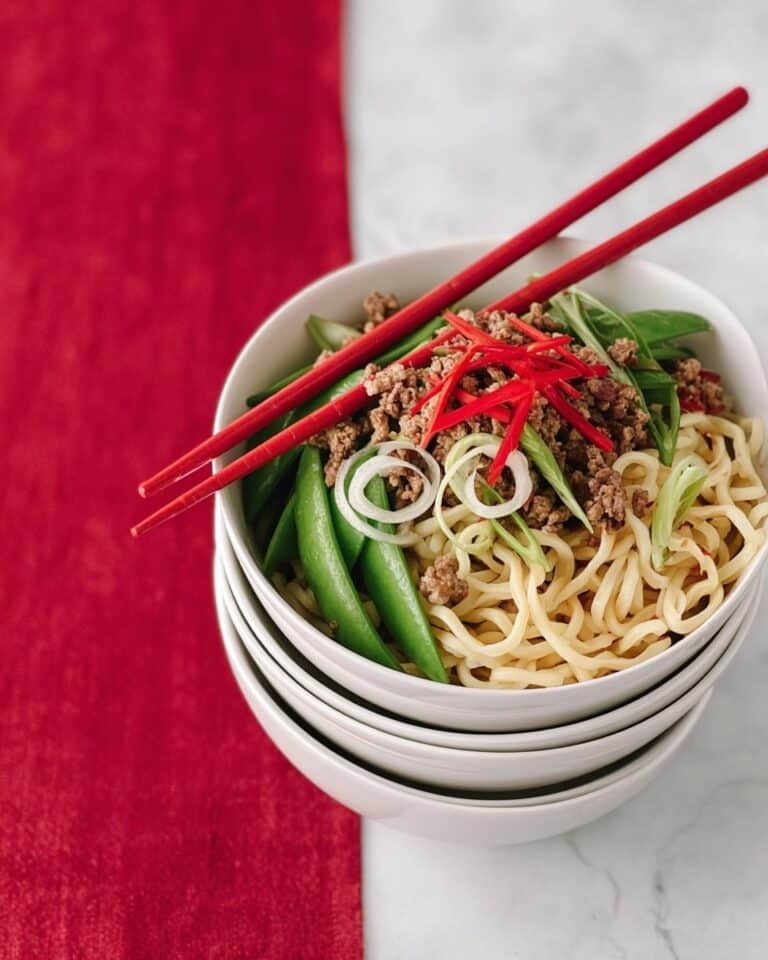 Five-Spice Beef & Sugar Snap Noodles Recipe