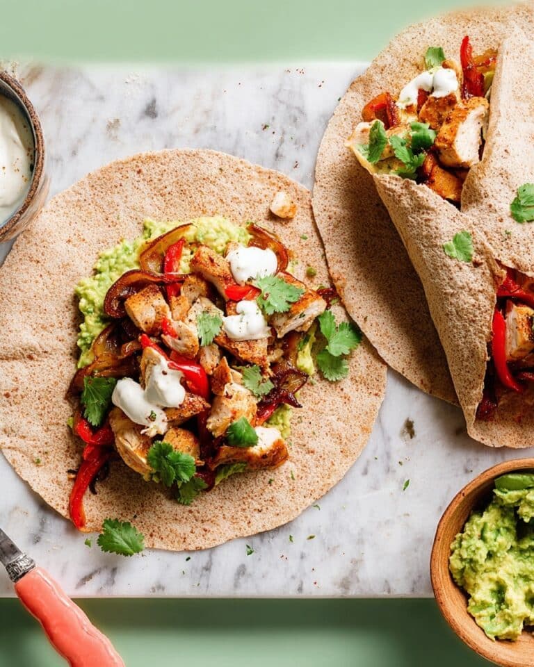 Chicken Enchilada Wraps with Avocado and Fresh Cilantro Recipe