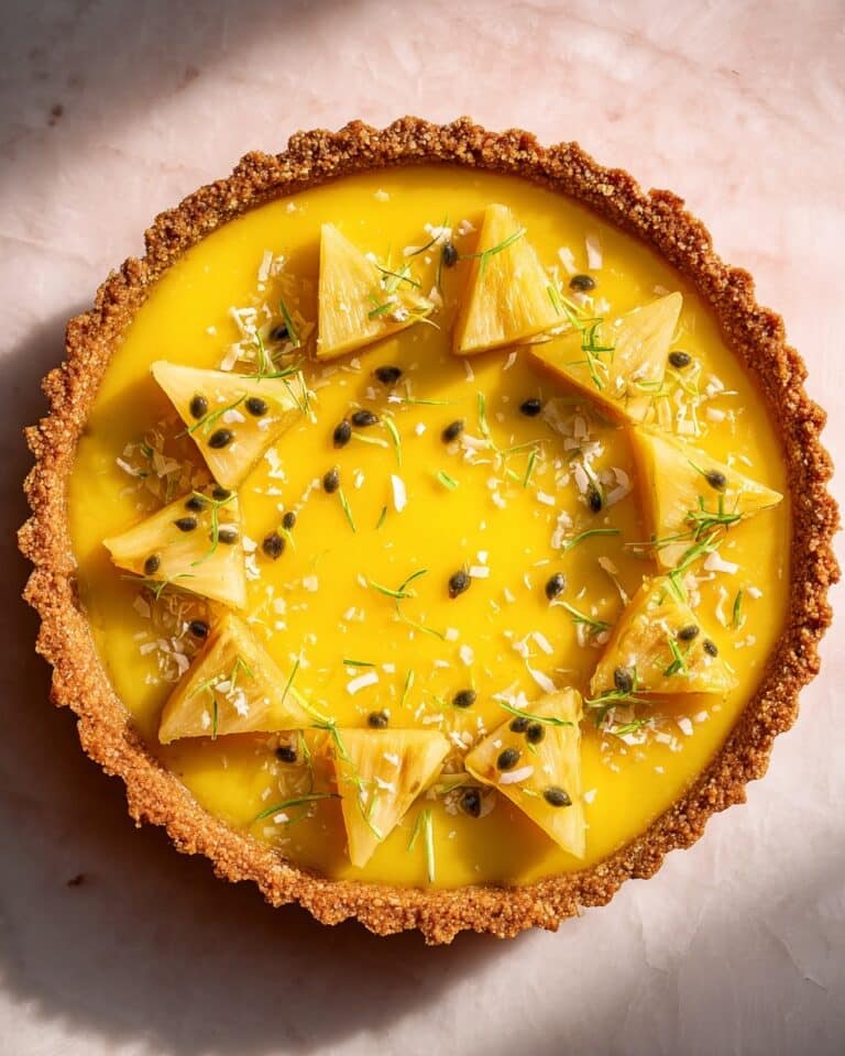 Mango Curd & Passion Fruit Tart Recipe